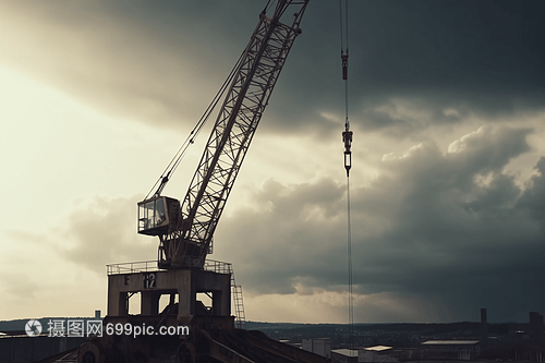 海上工作的起重機(jī)
