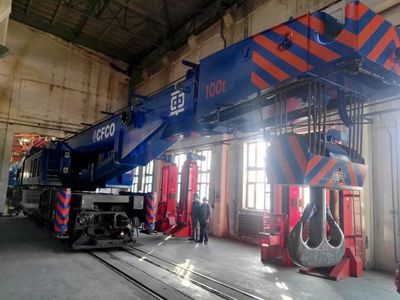 中車高鐵專用1700t.m新型160t伸縮臂式鐵路起重機完成考驗